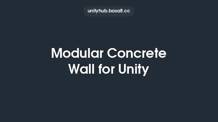 Modular Concrete Wall for Unity Thumbnail