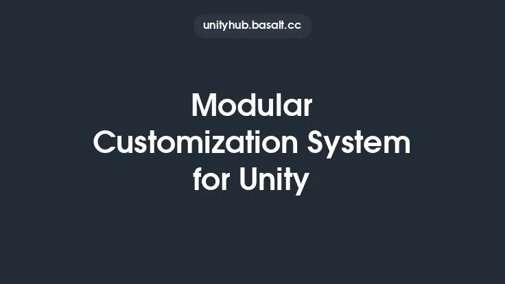 Modular Customization System for Unity Thumbnail