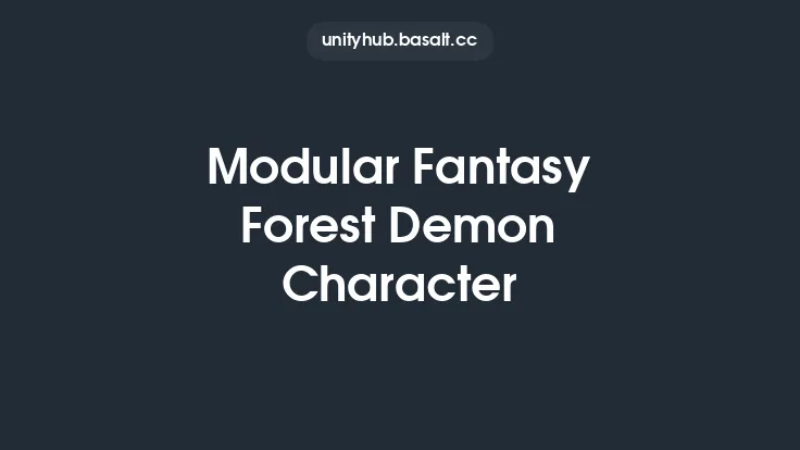Modular Fantasy Forest Demon Character Thumbnail