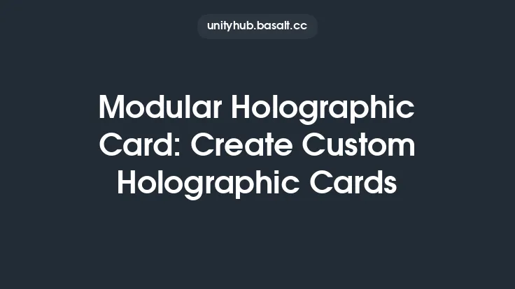 Modular Holographic Card: Create Custom Holographic Cards Thumbnail