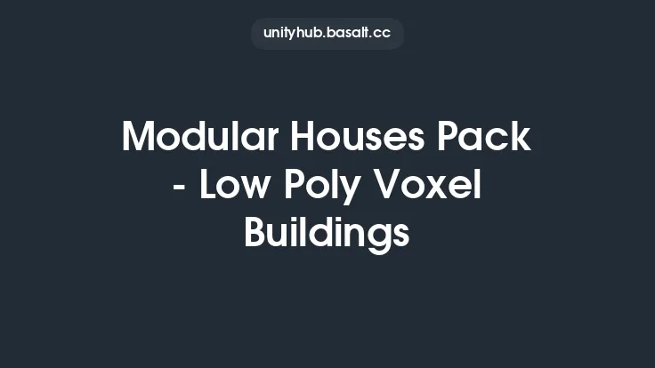 Modular Houses Pack - Low Poly Voxel Buildings Thumbnail
