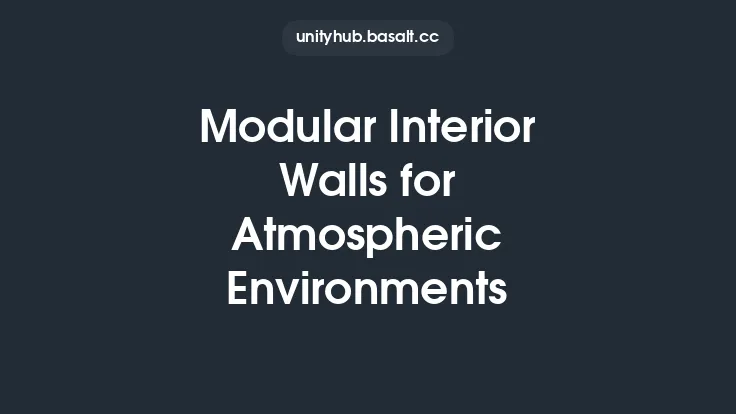 Modular Interior Walls for Atmospheric Environments Thumbnail