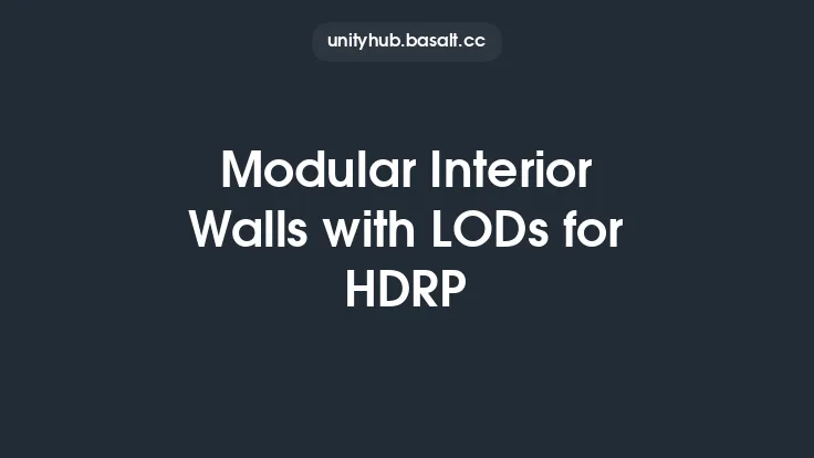 Modular Interior Walls with LODs for HDRP Thumbnail
