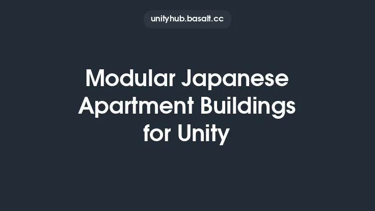 Modular Japanese Apartment Buildings for Unity Thumbnail