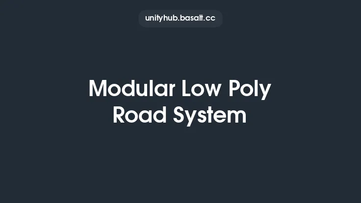 Modular Low Poly Road System Thumbnail