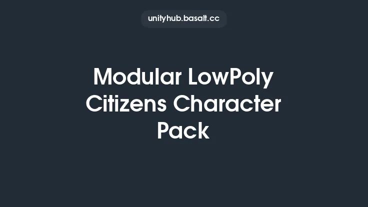 Modular LowPoly Citizens Character Pack Thumbnail