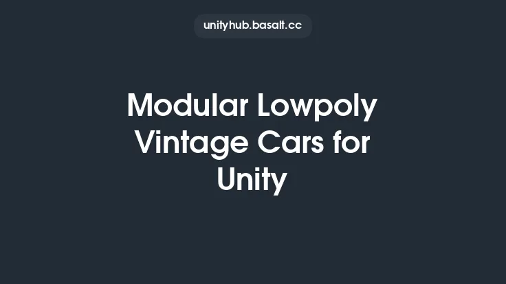 Modular Lowpoly Vintage Cars for Unity Thumbnail
