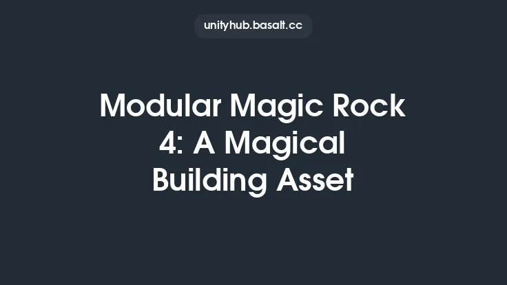 Modular Magic Rock 4: A Magical Building Asset Thumbnail
