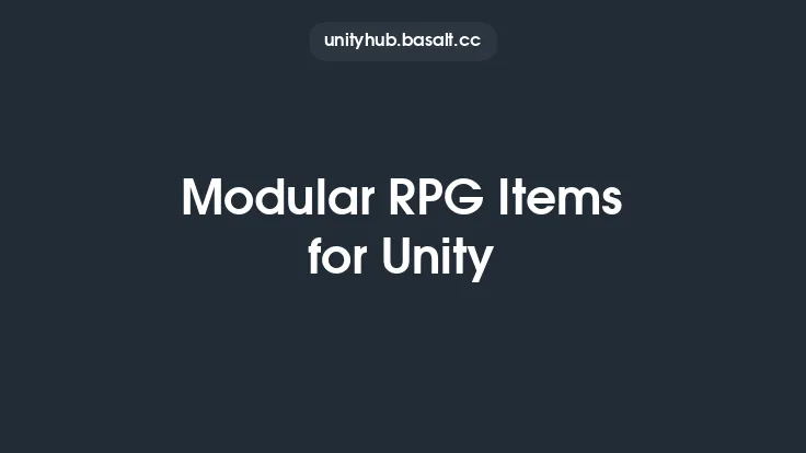 Modular RPG Items for Unity Thumbnail