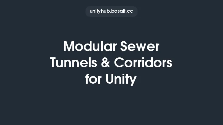 Modular Sewer Tunnels & Corridors for Unity Thumbnail