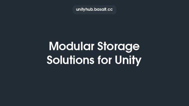 Modular Storage Solutions for Unity Thumbnail