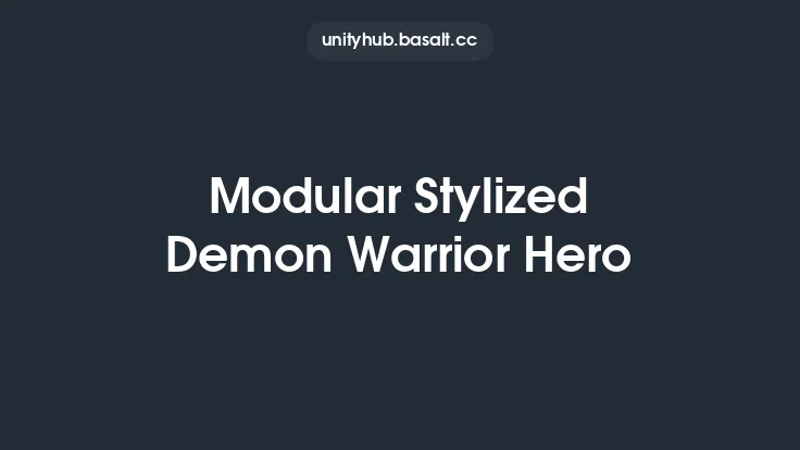 Modular Stylized Demon Warrior Hero Thumbnail