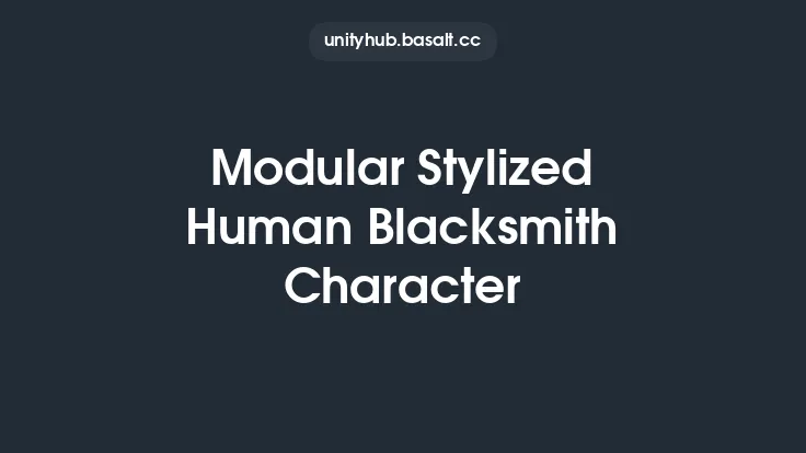 Modular Stylized Human Blacksmith Character Thumbnail