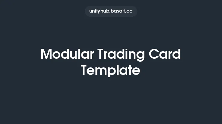Modular Trading Card Template Thumbnail