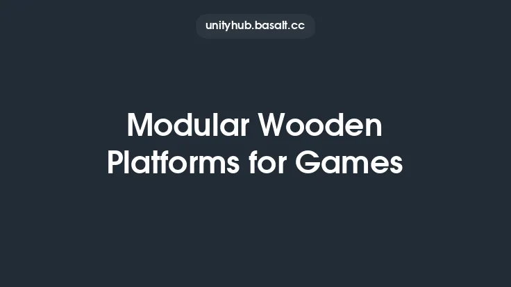 Modular Wooden Platforms for Games Thumbnail
