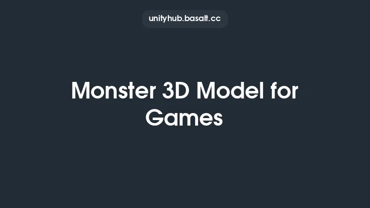 Monster 3D Model for Games Thumbnail