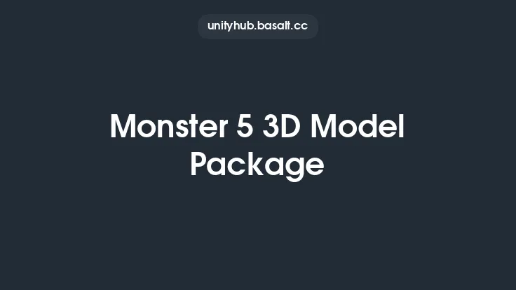Monster 5 3D Model Package Thumbnail