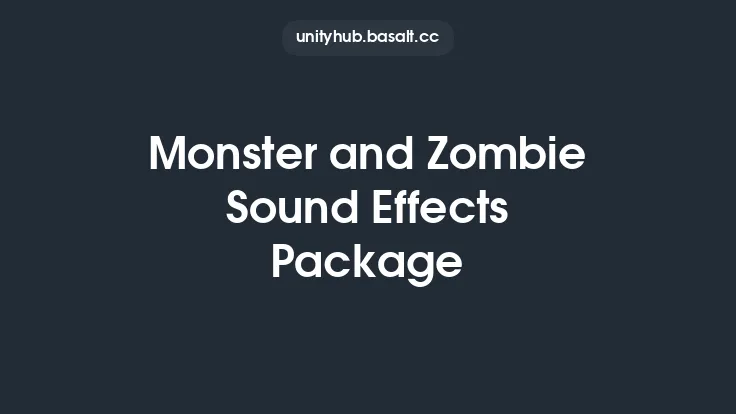 Monster and Zombie Sound Effects Package Thumbnail