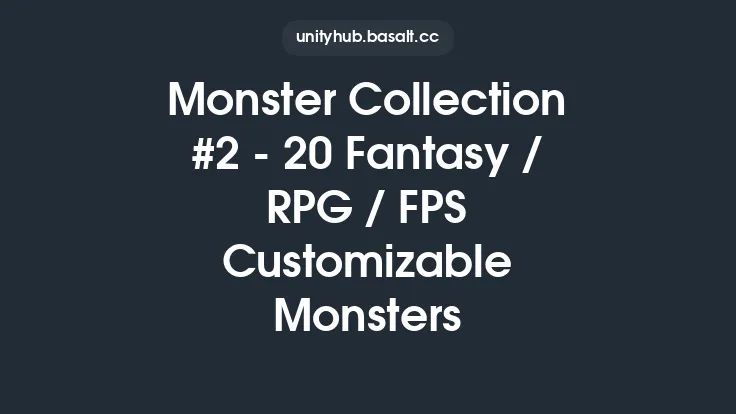 Monster Collection #2 - 20 Fantasy / RPG / FPS Customizable Monsters Thumbnail