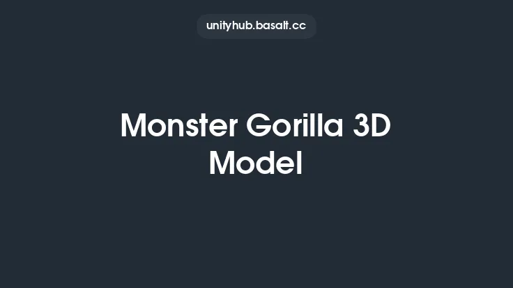 Monster Gorilla 3D Model Thumbnail