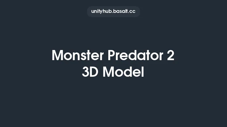 Monster Predator 2 3D Model Thumbnail