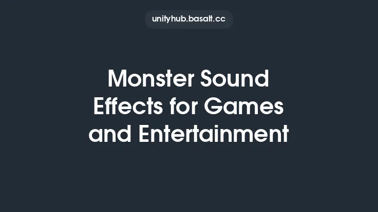 Monster Sound Effects for Games and Entertainment Thumbnail