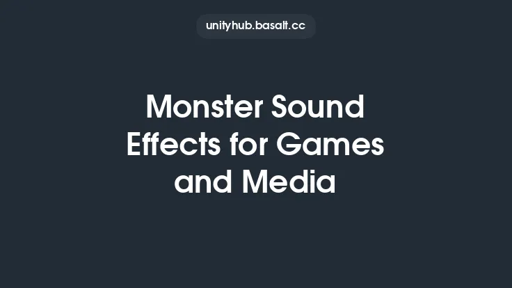 Monster Sound Effects for Games and Media Thumbnail