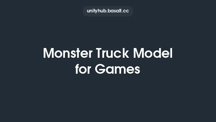 Monster Truck Model for Games Thumbnail
