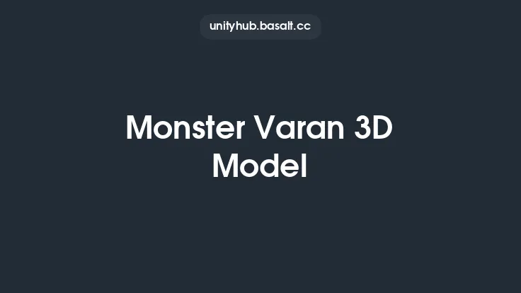 Monster Varan 3D Model Thumbnail