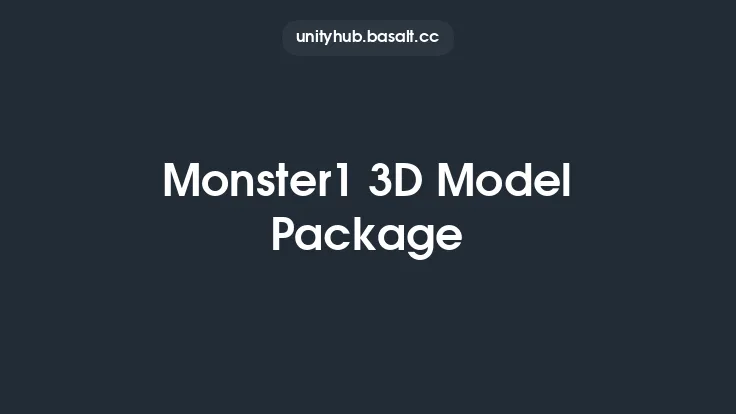 Monster1 3D Model Package Thumbnail