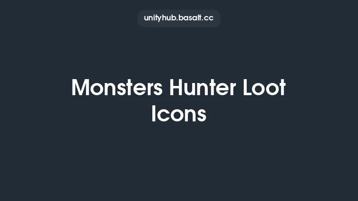 Monsters Hunter Loot Icons Thumbnail