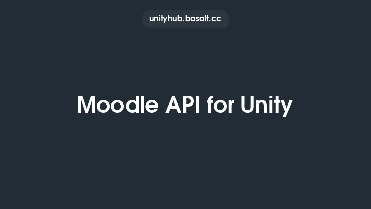 Moodle API for Unity Thumbnail