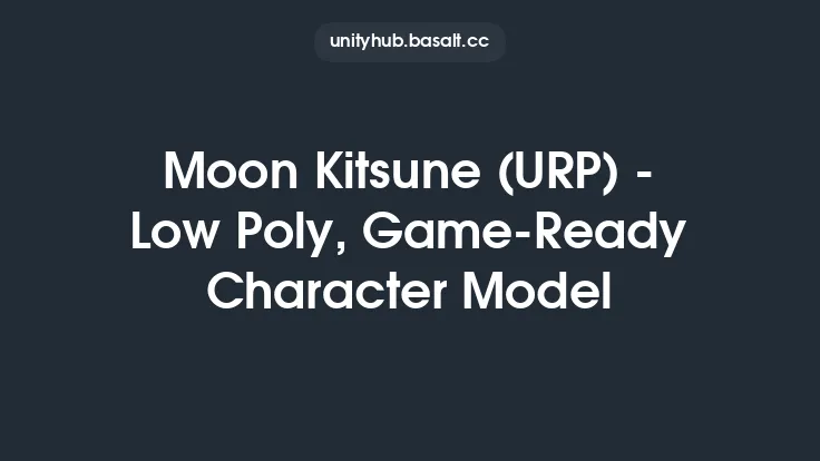 Moon Kitsune (URP) - Low Poly, Game-Ready Character Model Thumbnail