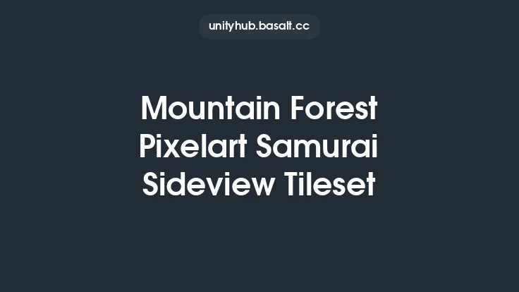 Mountain Forest Pixelart Samurai Sideview Tileset Thumbnail