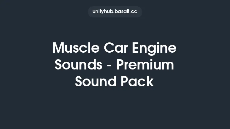 Muscle Car Engine Sounds - Premium Sound Pack Thumbnail