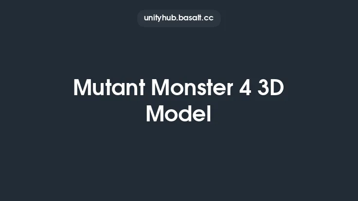 Mutant Monster 4 3D Model Thumbnail