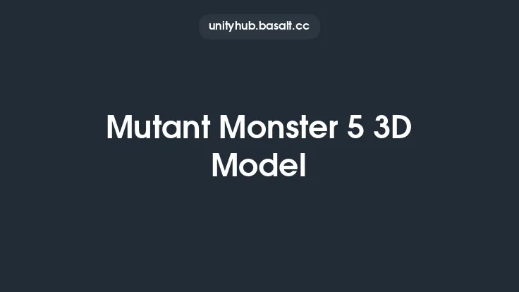 Mutant Monster 5 3D Model Thumbnail