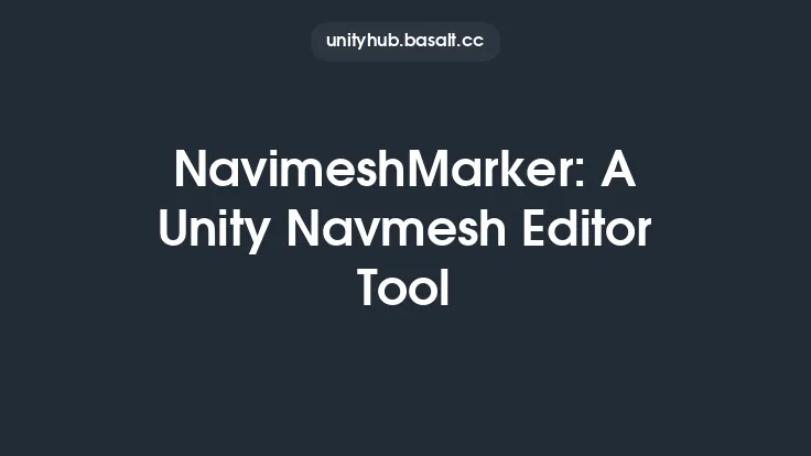 NavimeshMarker: A Unity Navmesh Editor Tool Thumbnail