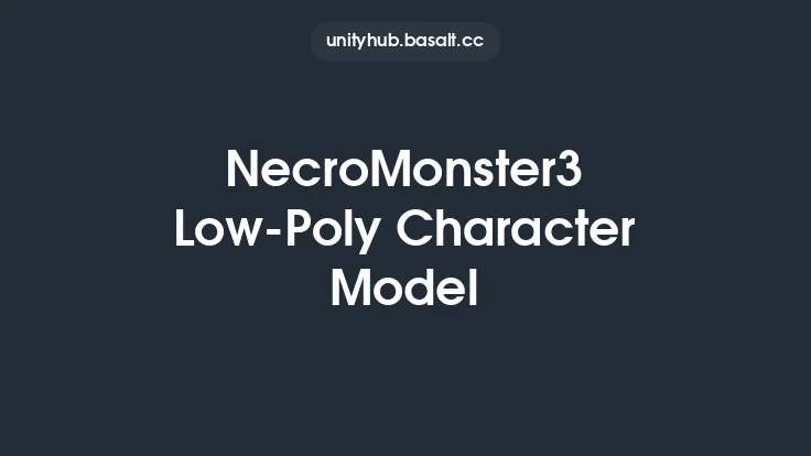 NecroMonster3 Low-Poly Character Model Thumbnail