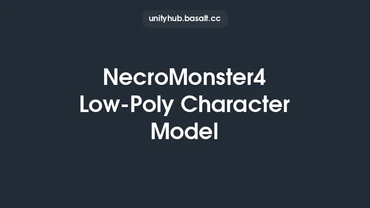 NecroMonster4 Low-Poly Character Model Thumbnail