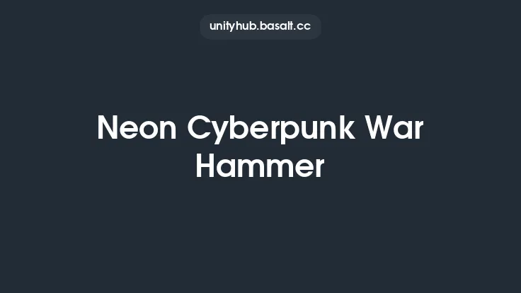 Neon Cyberpunk War Hammer Thumbnail