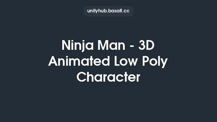 Ninja Man - 3D Animated Low Poly Character Thumbnail