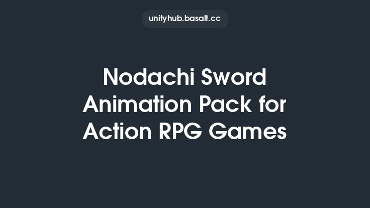 Nodachi Sword Animation Pack for Action RPG Games Thumbnail
