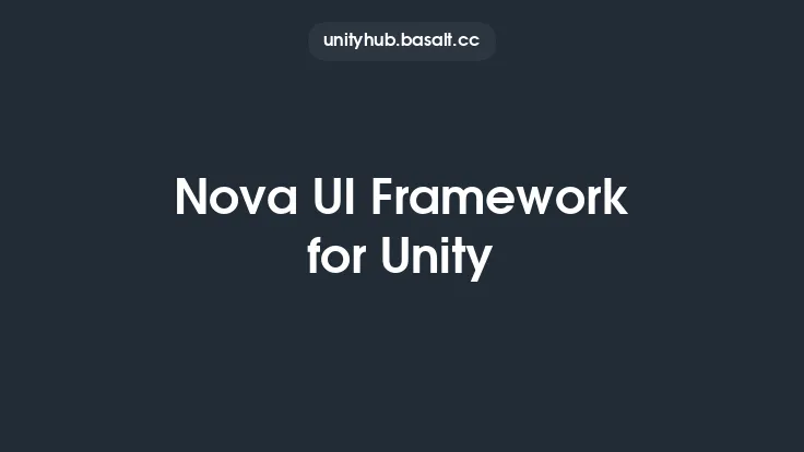 Nova UI Framework for Unity Thumbnail