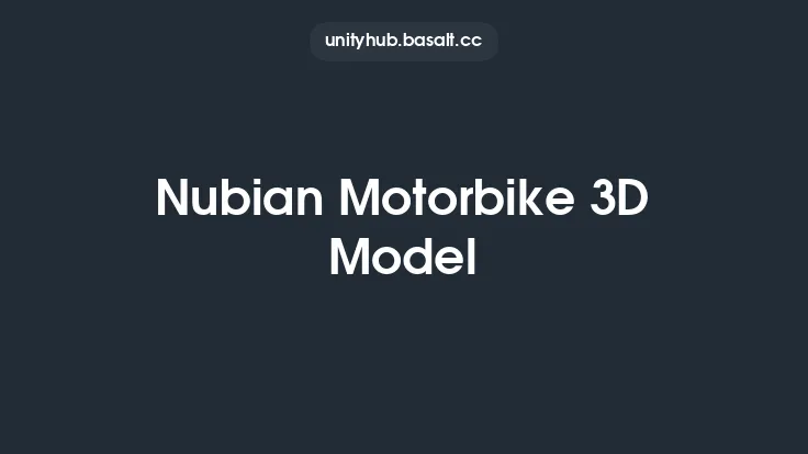 Nubian Motorbike 3D Model Thumbnail