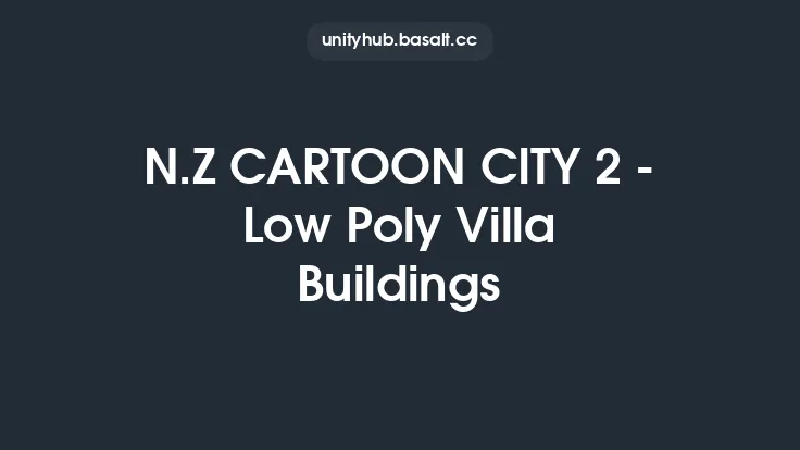 N.Z CARTOON CITY 2 - Low Poly Villa Buildings Thumbnail
