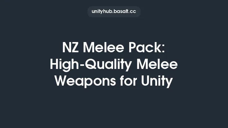 NZ Melee Pack: High-Quality Melee Weapons for Unity Thumbnail