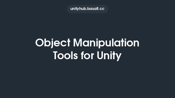 Object Manipulation Tools for Unity Thumbnail