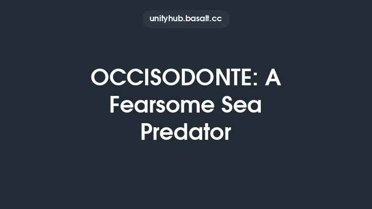 OCCISODONTE: A Fearsome Sea Predator Thumbnail