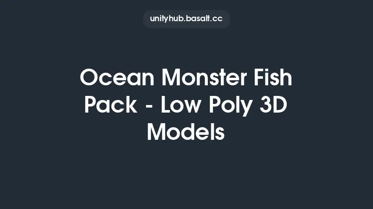 Ocean Monster Fish Pack - Low Poly 3D Models Thumbnail